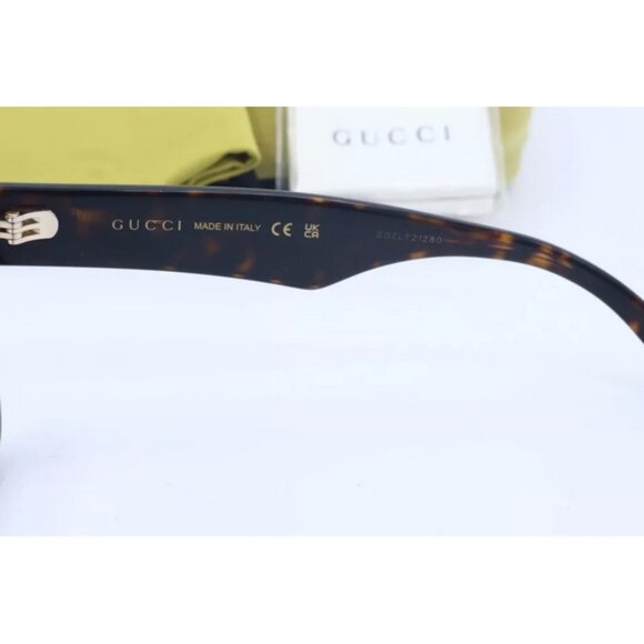 New Authentic Gucci GG1424O 002 XS Tortoise Cat Eye Eyeglasses Clear Lenses 50mm - Picture 6 of 6